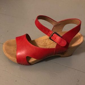 Cute red sandals